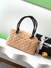 Chanel Beige Quilted Leather Cambon 27x10x15cm - 3