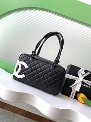 Chanel Black Quilted Leather Cambon 27x10x15cm - 6