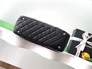 Chanel Black Quilted Leather Cambon 27x10x15cm - 5