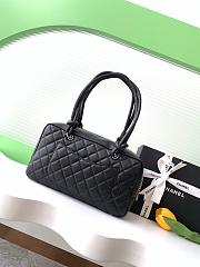 Chanel Black Quilted Leather Cambon 27x10x15cm - 4