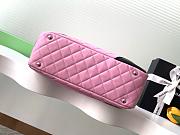 Chanel Pink Quilted Leather Cambon 27x10x15cm - 4