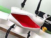 Chanel White Quilted Leather Cambon 27x10x15cm - 6