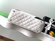 Chanel White Quilted Leather Cambon 27x10x15cm - 2