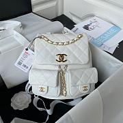 Chanel White Duma Backpack Size 21x20x12cm - 3