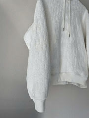 Dior Oversized Terry Cotton Jacquard Oblique Motif Hoodie - 2