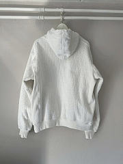 Dior Oversized Terry Cotton Jacquard Oblique Motif Hoodie - 4