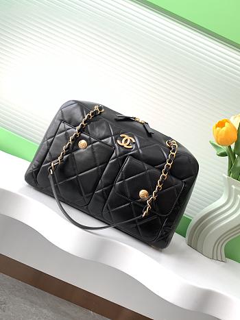Chanel Bolsa De Mano Dama Black 33x21x15cm