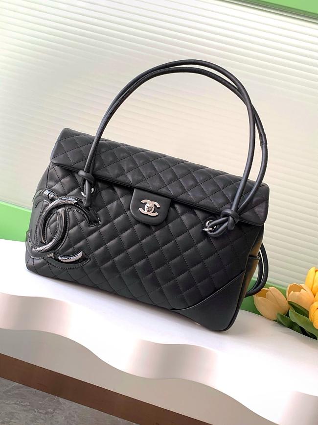 Chanel Cambon Flap Tote Quilted AS6338 Size 24x33x11cm - 1
