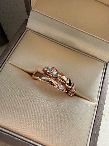 BVLGARI Serpenti Viper Ring Rose Gold