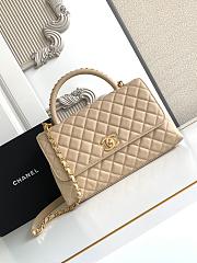 Chanel Coco Handle Top Flap Beige Bag 29CM - 5