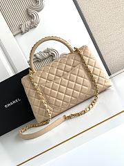 Chanel Coco Handle Top Flap Beige Bag 29CM - 4
