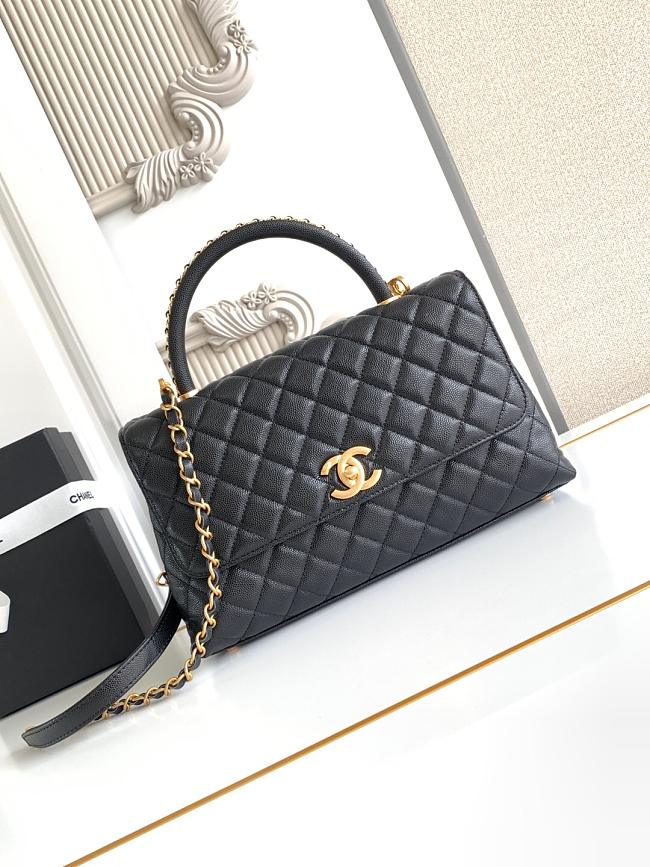 Chanel Coco Handle Top Flap Black Bag 29CM - 1