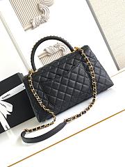 Chanel Coco Handle Top Flap Black Bag 29CM - 2