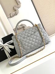 Chanel Coco Handle Top Flap Grey Bag 29CM - 4
