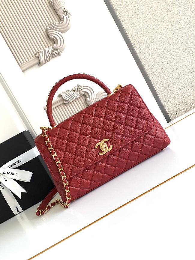 Chanel Coco Handle Top Flap Red Bag 29CM - 1
