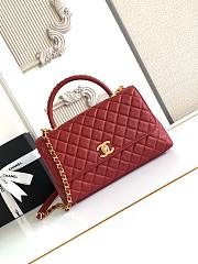 Chanel Coco Handle Top Flap Red Bag 29CM - 1