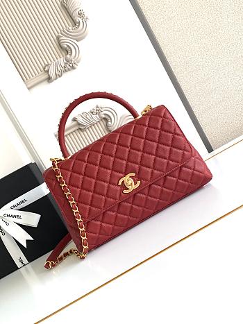 Chanel Coco Handle Top Flap Red Bag 29CM