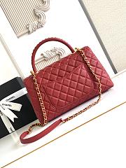 Chanel Coco Handle Top Flap Red Bag 29CM - 5