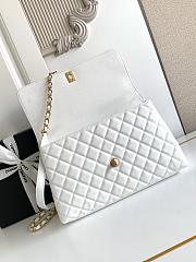 Chanel Coco Handle Top Flap White Bag 29CM - 3