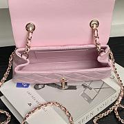 Chanel Flap Bag Metalic Pink Size 20×11×5cm - 6