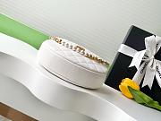 Chanel Half Moon Pearl White Size 16x16x5cm - 5