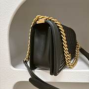 Chanel Handbag Large Boy Gold-Tone Metal 25CM - 5