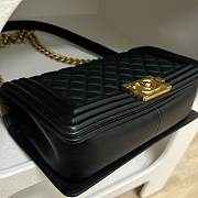 Chanel Handbag Large Boy Gold-Tone Metal 25CM - 4