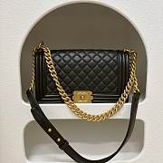 Chanel Handbag Large Boy Gold-Tone Metal 25CM - 3