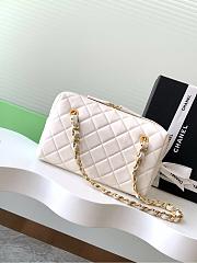 Chanel Handbag with LogoAS5125 White 25x15x11cm - 6