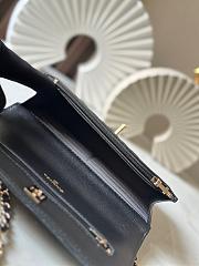 Chanel Lambskin Wallet with Chain Black Size 19x13x3cm - 2