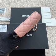 Chanel Phone Holder Lamb Pink Glitter 10x16.5x2cm - 6