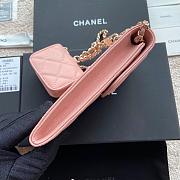 Chanel Phone Holder Lamb Pink Glitter 10x16.5x2cm - 2