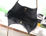 Chanel Shopping Bag Black Calfskin 31x47x11cm - 3