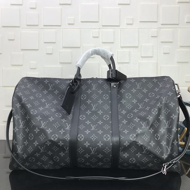 LV Keepall Bandoulière 50 Black 41414 Size 50x23x29cm - 1