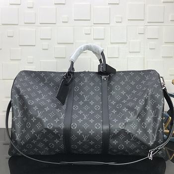 LV Keepall Bandoulière 50 Black 41414 Size 50x23x29cm