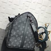 LV Keepall Bandoulière 50 Black 41414 Size 50x23x29cm - 3