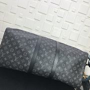 LV Keepall Bandoulière 50 Black 41414 Size 50x23x29cm - 4