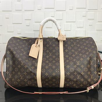 LV Keepall Bandoulière 50 Brown 41414 Size 50x23x29cm
