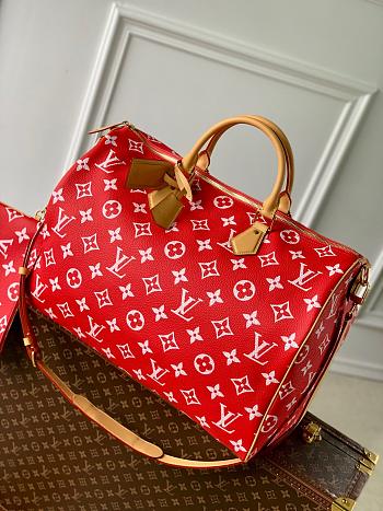 LV Speedy P9 Bandoulière50 M46961 Red Size 50x23x29cm