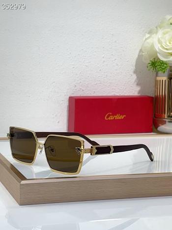 Cartier Glasses Gold Black CT0886