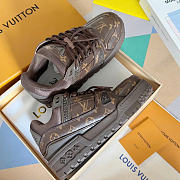 LV Maxi Trainers Dark Brown Monogram - 5