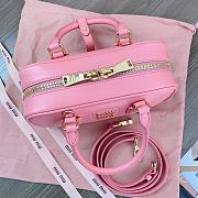 Miu Miu Arcadie Leather Bag Gold Pink 22x10x7cm - 3