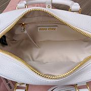 Miu Miu Arcadie Leather Bag Gold White 22x10x7cm - 5