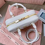 Miu Miu Arcadie Leather Bag Gold White 22x10x7cm - 2