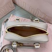 Miu Miu Arcadie Leather Bag Beige 22x10x7cm - 2