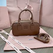 Miu Miu Arcadie Leather Bag Brown 22x10x7cm - 1