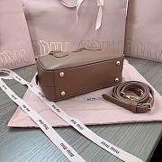 Miu Miu Arcadie Leather Bag Brown 22x10x7cm - 5