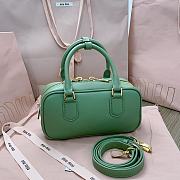 Miu Miu Arcadie Leather Bag Green 22x10x7cm - 3