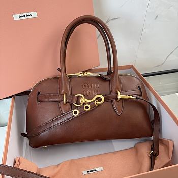 Miu Miu Aventure Tote Brown Bag 33x17x11cm