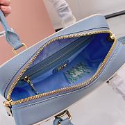 Miu Miu Blue Matelassé Leather Arcadie Size 22x10x7cm - 2